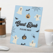 ブルーハロウィーンゲ不気味ストブック 台座サイン (インサイチュ)