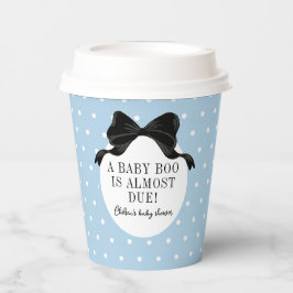 ブルーハロウィーンテーマベビーブーシャワー 紙コップ