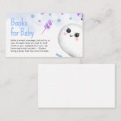 ブルーハロウィーンボーイベビーシャワーベビー エンクロージャーカード (正面/裏面)