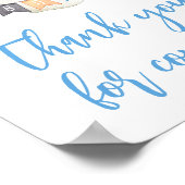 ブルーハロウィーン小さなブーありがとう来。 ポスター (角)