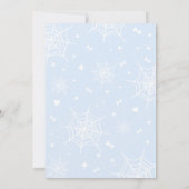 ブルーハロウィーン小さなブーブベビーシャワー 招待状 (裏面)