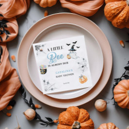 ブルーハロウィーン幽霊ベビーシャワー スタンダードカクテルナプキン