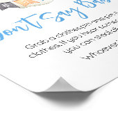 ブルーハロウィーン幽霊リトルブーベビー ポスター (角)