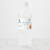 ブルーハロウィーン幽霊リトルブーボトルラベル ペットボトルラベル (正面)