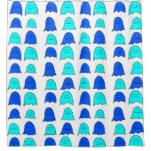 ブルーハロウィーン幽霊 シャワーカーテン (正面)