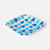 ブルーハロウィーン幽霊 ペーパープレート (傾斜あり)