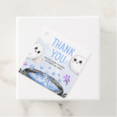 ブルーハロウィーン男の子の赤ちゃんシャワー広場 フェイバータグ (インサイチュ)