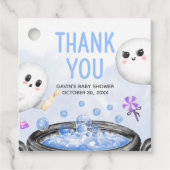 ブルーハロウィーン男の子の赤ちゃんシャワー広場 フェイバータグ (正面)