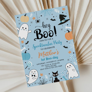 ブルーハロウィーン誕生日スポオタキュラパーティー 招待状