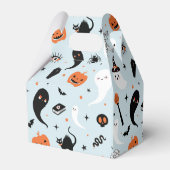 ブルーハロウィーン誕生日パーティー フェイバーボックス (裏面サイド)