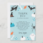 ブルーハロウィーン誕生日パ感謝していーティー サンキューカード (正面)