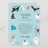 ブルーハロウィーン誕生日パ感謝していーティー サンキューカード (正面/裏面)
