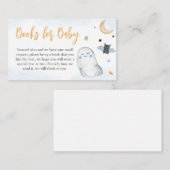 ブルーハロウィーン赤ちゃんシャワーベビー エンクロージャーカード (正面/裏面)