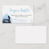 ブルーハロウィーンAベビーが醸造おむつラッフル エンクロージャーカード (正面/裏面)