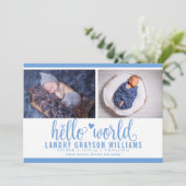 ブルーハロモダンーワールドフォト誕生統計 案内状 (スタンド正面)