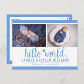 ブルーハローワールドフォト誕生Stat 案内ポストカード (正面/裏面)