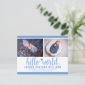 ブルーハローワールドフォト誕生Stat 案内ポストカード (スタンド正面)