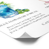 ブルーハワイアンクランベリーかわいこちゃんモックテールメニュー ポスター (角)