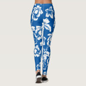 ブルーハワイアンハイビスカスフラワー レギンス (裏面)