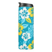 ブルーハワイアンハイビスカスフローラルパターン タンブラー (回転右)