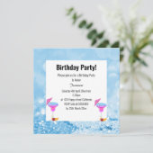 ブルーハワイアンバブル&クリスタルバースデーパーティー 招待状 (スタンド正面)