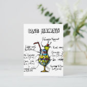 ブルーハワイカクテルレシピ ポストカード (スタンド正面)