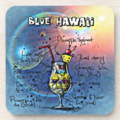 ブルーハワイカクテル(12ドリンクレシピセットの#1) コースター (正面)