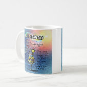 ブルーハワイカクテル(12ドリンクレシピセットの#1) コーヒーマグカップ (正面左)