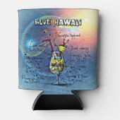 ブルーハワイカクテル(12ドリンクレシピセットの#1) 缶クーラー (正面)