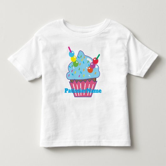 ブルーハワイカップケーキ トドラーTシャツ (正面)