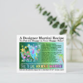 ブルーハワイトロピカルマルチニレシピカードポストカード ポストカード (スタンド正面)