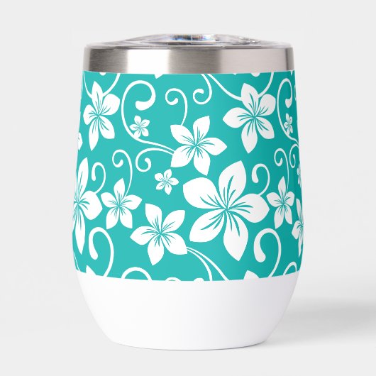 ブルーハワイ模様インティール（緑がかった色） (正面)