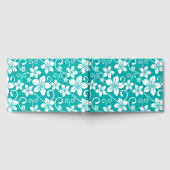 ブルーハワイ模様インティール（緑がかった色） ゲストブック (全面)