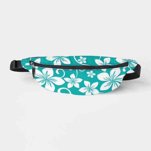 ブルーハワイ模様インティール（緑がかった色） ファニーパック (正面)