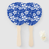 ブルーハワイ王室の（青） ハンドファン (正面&裏面)