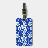 ブルーハワイ王室の(青) ラゲッジタグ (正面縦)