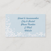 ブルーハワイ花の名刺 名刺 (裏面)