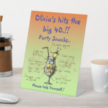 ブルーハワイ誕生日パーティスナック