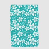 ブルーハワイ(ティール（緑がかった色）) ゴルフタオル (正面)