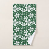 ブルーハワイ（フォレストグリーン）バスタオルセット バスタオルセット (ハンドタオル)