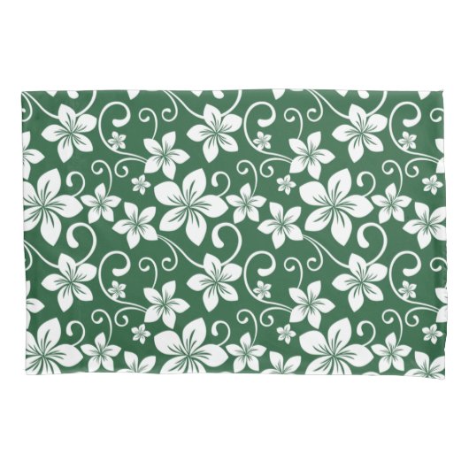 ブルーハワイ（フォレストグリーン） 枕カバー (正面左)