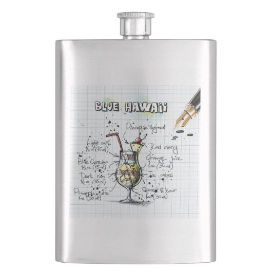 ブルーハワイ フラスク (正面)