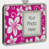 ブルーハワイ（ホットピンク） シルバープレートフレームオーナメント (右)