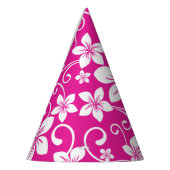 ブルーハワイ（ホットピンク）パーティー帽子 パーティーハット (左)