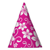 ブルーハワイ（ホットピンク）パーティー帽子 パーティーハット (右)