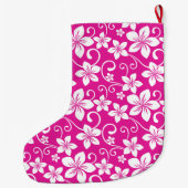 ブルーハワイ（ホットピンク） ラージクリスマスストッキング (裏面)