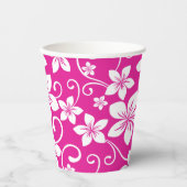 ブルーハワイ（ホットピンク）紙 紙コップ (正面)