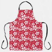 ブルーハワイ（赤） エプロン (正面)