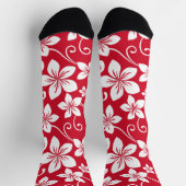 ブルーハワイ（赤） ソックス (上部)