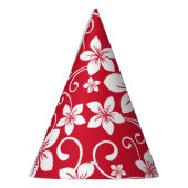 ブルーハワイ（赤） パーティーハット (左)